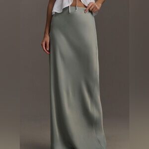 NWT Anthropologie Tilda Slip Skirt Side Slit Edition